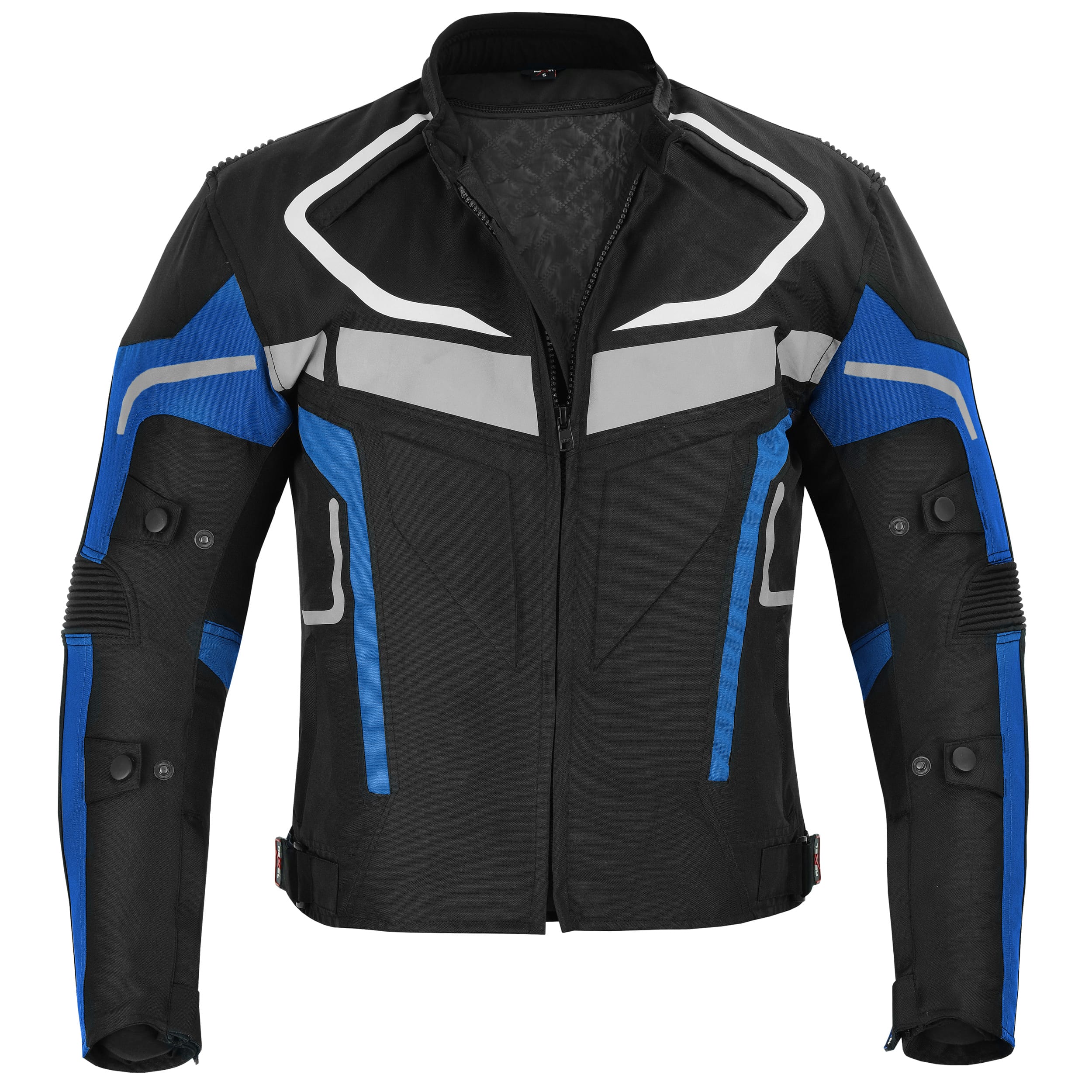 01-1.jpg Motorbike Cordura Riding Blue Jacket Motorcycle Waterproof Racing Touring Sports Mens - Image 1