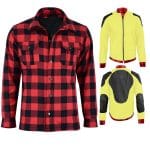 Mens Motorbike Check Shirt Motorcycle Aramid Fabric Jacket CE Approved Shirts - Image 9