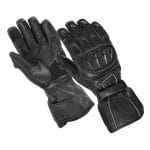 Gloves Leather Motorcycle driving finger Winter Men Warm full Riding Glove CE