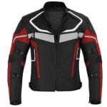 Motorbike Cordura Riding Red Jacket Motorcycle Waterproof Racing Touring Sports Mens