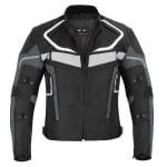 Motorbike Cordura Riding Grey Jacket Motorcycle Waterproof Racing Touring Sports Mens