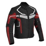 Motorbike Cordura Riding Red Jacket Motorcycle Waterproof Racing Touring Sports Mens - Image 2