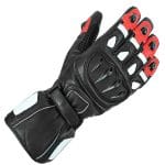 Gloves Leather Motorcycle driving finger Winter Men Warm full Riding Glove CE Red - Image 4