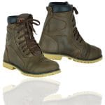 Mens Motorbike Leather Racing Boots Motorcycle Shoes WaterProof Riding Non Slip