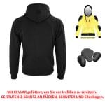 Motorcycle Sports Biker Kevlar lined Hoodies CE protection Motorbike Jacket Mens - Image 5