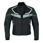 Motorbike Cordura Riding Black Jacket Motorcycle Waterproof Racing Touring Sports Mens