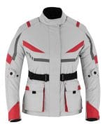 Ladies Motorbike Cordura Sport White Jacket Motorcycle Waterproof Racing Touring Women