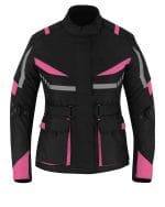 Ladies Motorbike Cordura Sport Pink Jacket Motorcycle Waterproof Racing Touring Women