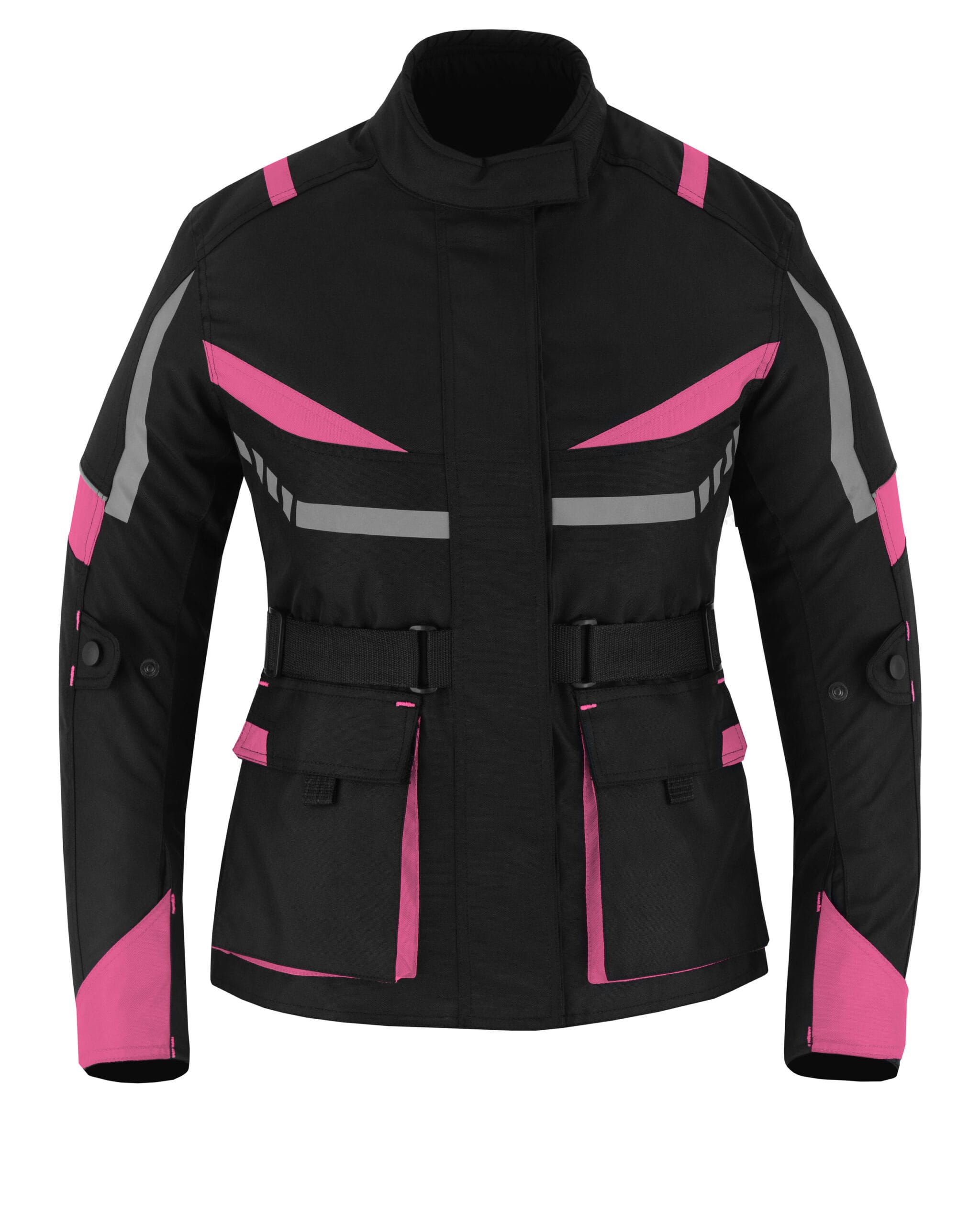 Pink-1-scaled-1.jpg Ladies Motorbike Cordura Sport Pink Jacket Motorcycle Waterproof Racing Touring Women - Image 1
