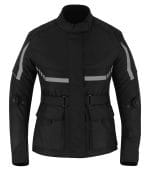 Ladies Motorbike Cordura Sport Black Jacket Motorcycle Waterproof Racing Touring Women