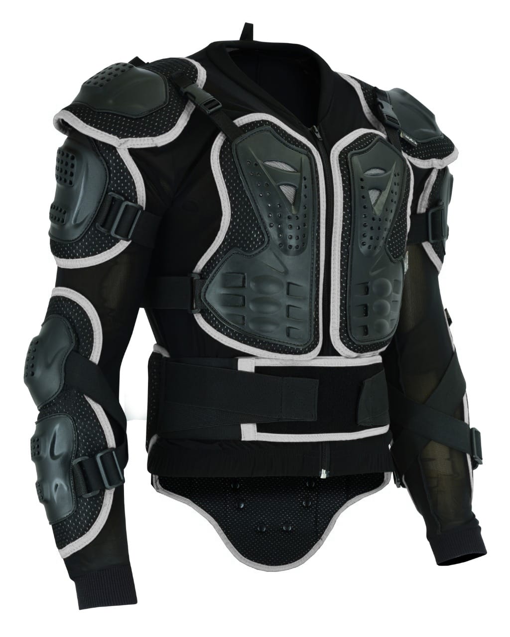 grey-2.jpg Mens Motorcycle Protection Body Armour Motorbike Riding Protective Jacket Safe - Image 1