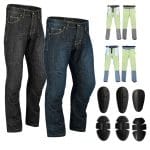 Mens Motorcycle Jeans Reinforced Motorbike Jeans Pants Riding Pants Armoured CE