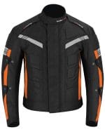 Mens Cordura Jacket Motorcycle Vest Collar New Medium Bodywarmer Iron lined CE - Image 13
