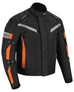 Mens Cordura Jacket Motorcycle Vest Collar New Medium Bodywarmer Iron lined CE - Image 12