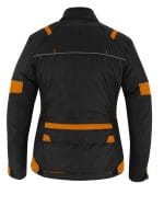Ladies Motorbike Cordura Sport Orange Jacket Motorcycle Waterproof Racing Touring Women - Image 3